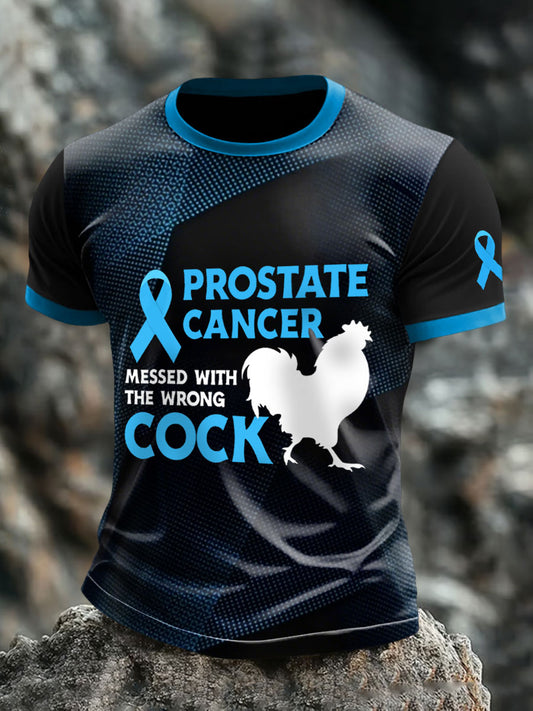 Câncer de próstata masculino mexeu com o pau errado T-shirts