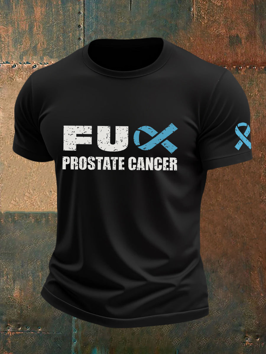 Camiseta masculina consciência do câncer de próstata