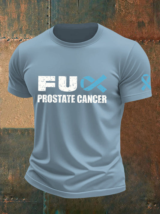 Camiseta masculina consciência do câncer de próstata