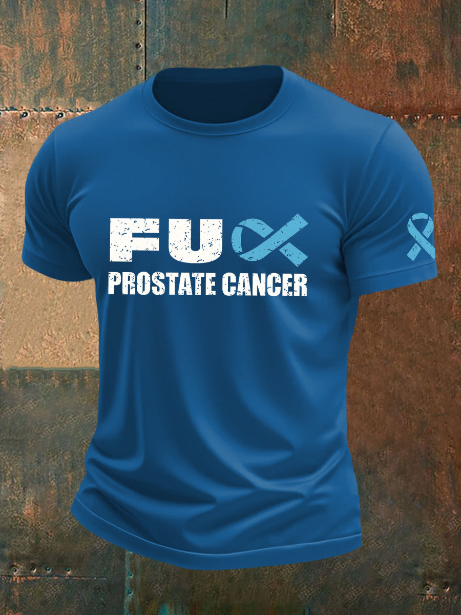 Camiseta masculina consciência do câncer de próstata