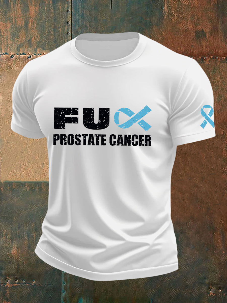 Camiseta masculina consciência do câncer de próstata