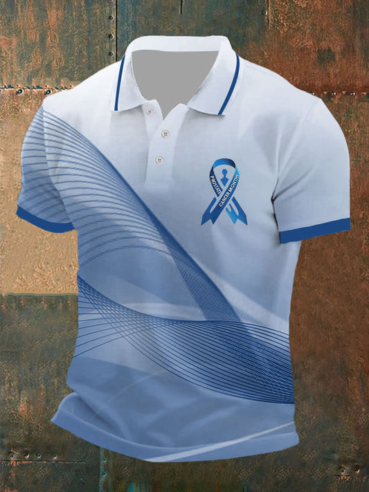 Consciência do câncer de próstata masculino imprimir Top Casual