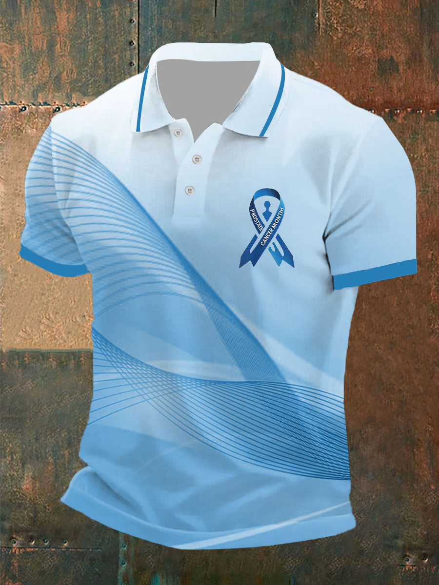 Consciência do câncer de próstata masculino imprimir Top Casual