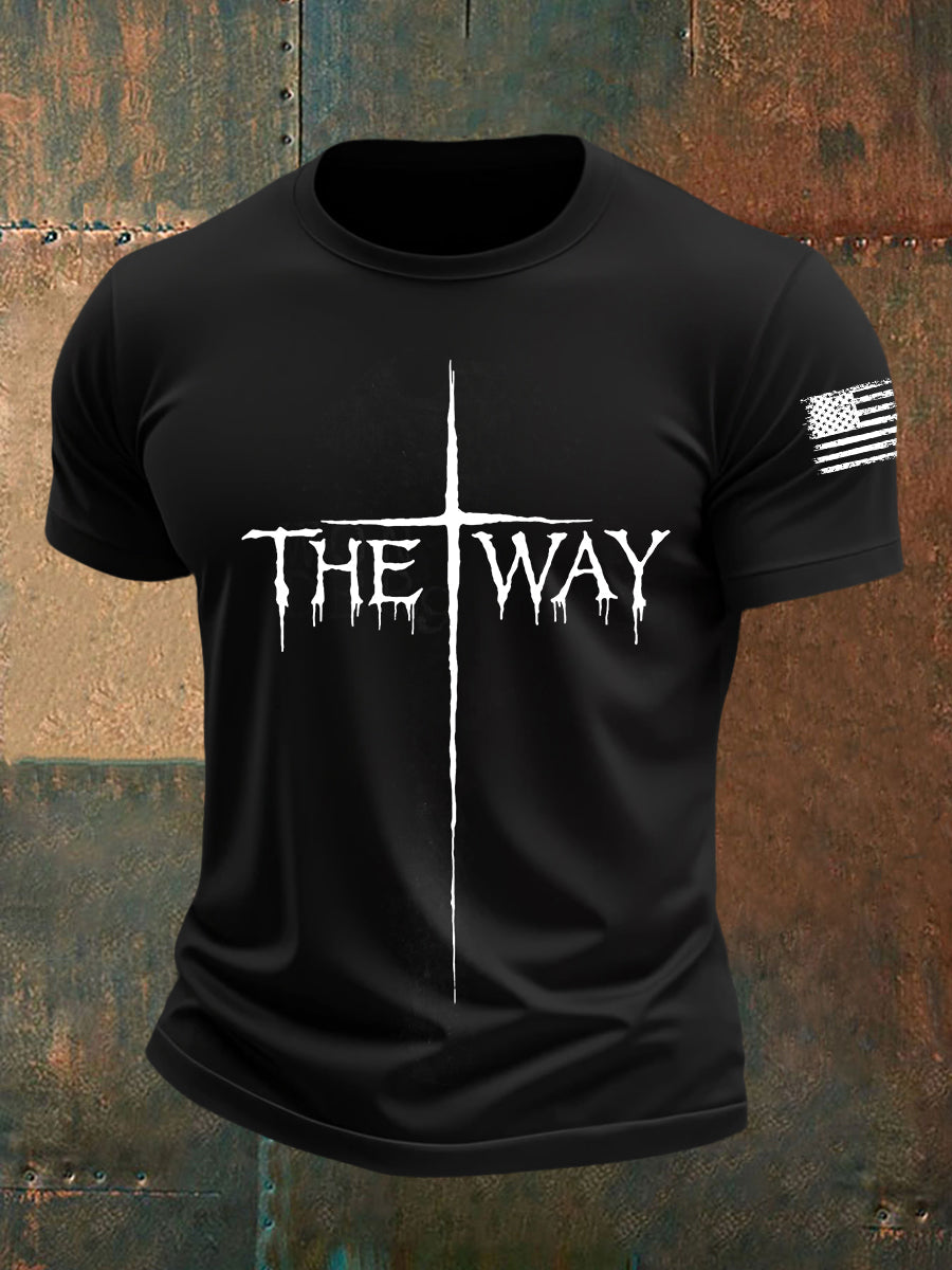 T-shirt de manga curta masculina The Way Cross