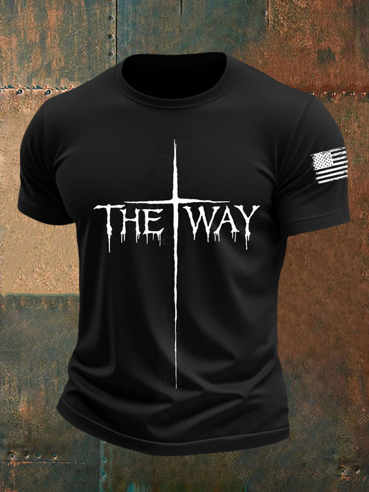 T-shirt de manga curta masculina The Way Cross