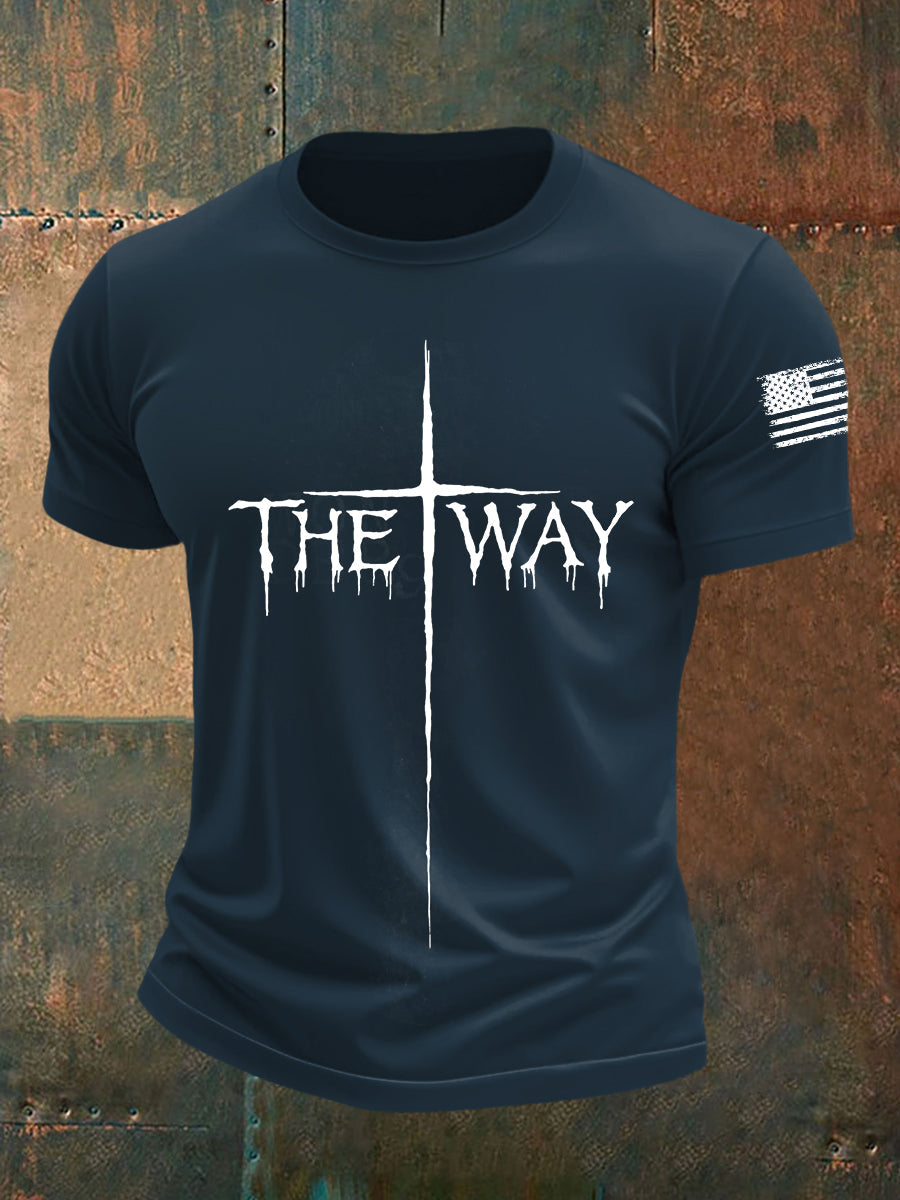 T-shirt de manga curta masculina The Way Cross