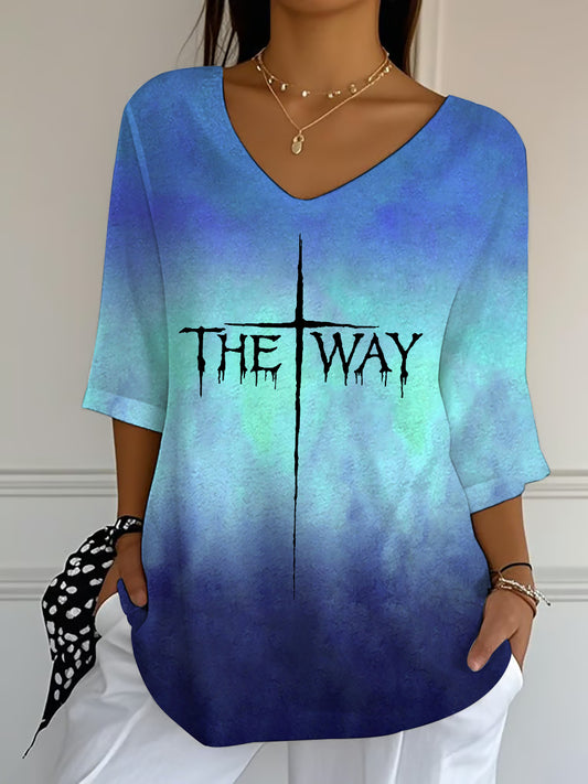 Camiseta de meia manga The Way Cross feminino