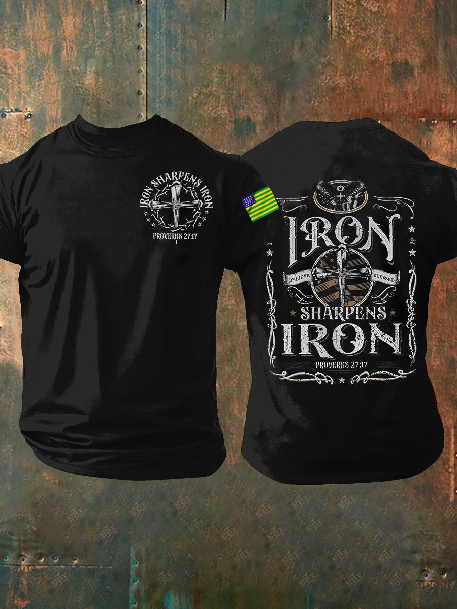 Camiseta Casual Masculina Fé Brasileira Vintage