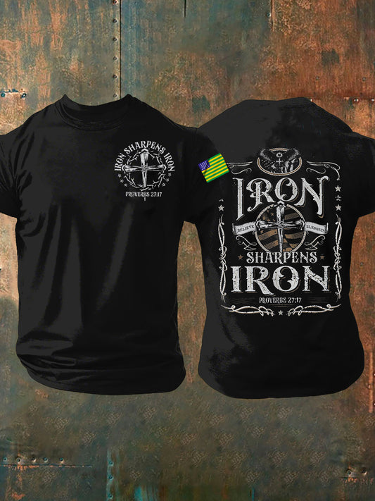 Camiseta Casual Masculina Fé Brasileira Vintage