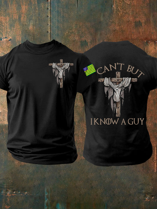 Camiseta Casual Masculina Fé Brasileira Vintage