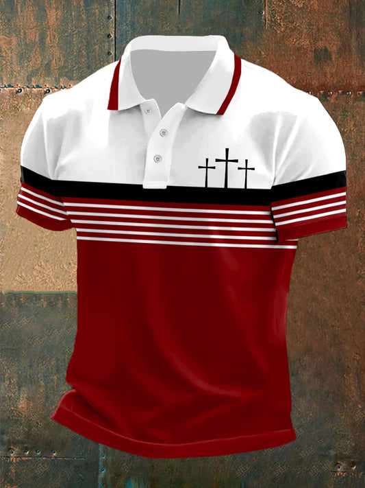 Camisa polo masculina de manga curta