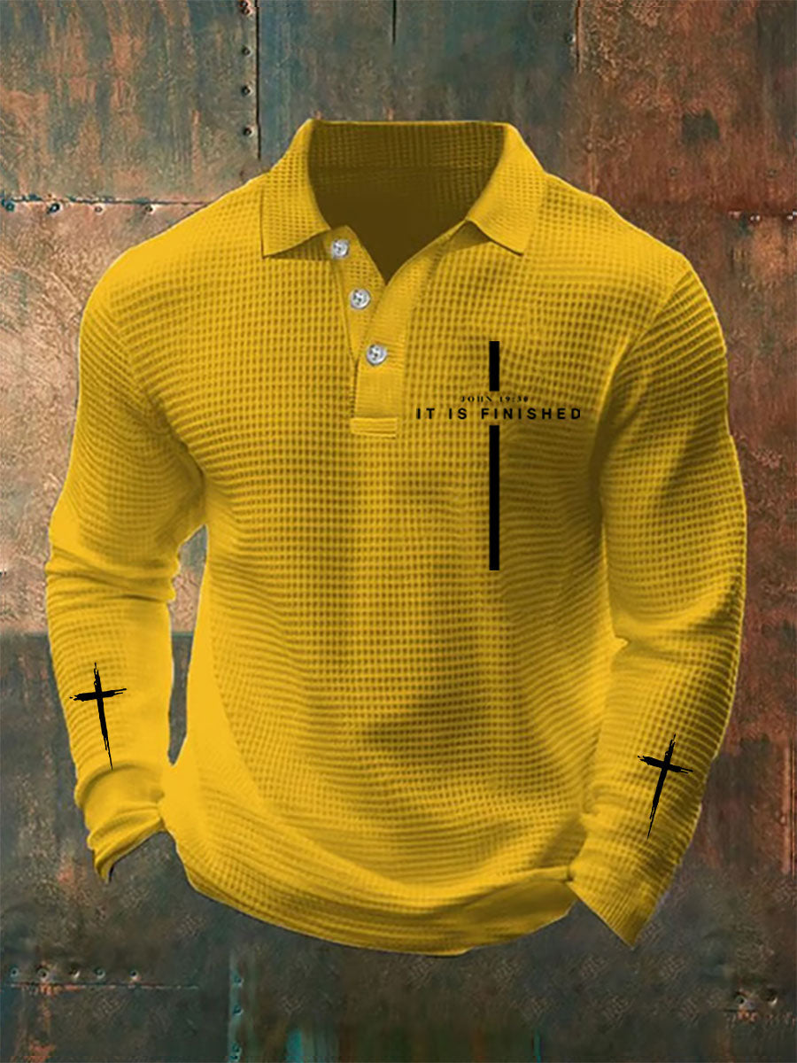 É terminado Top de impressão waffle masculino