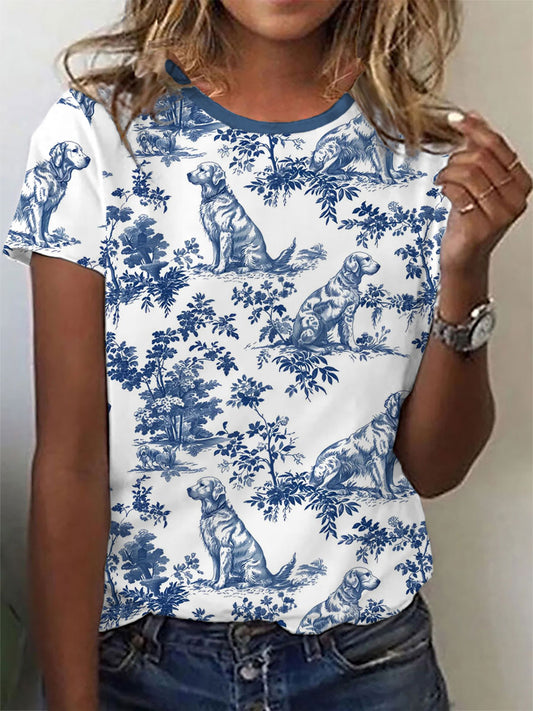 T-shirts Golden Retriever Mulher