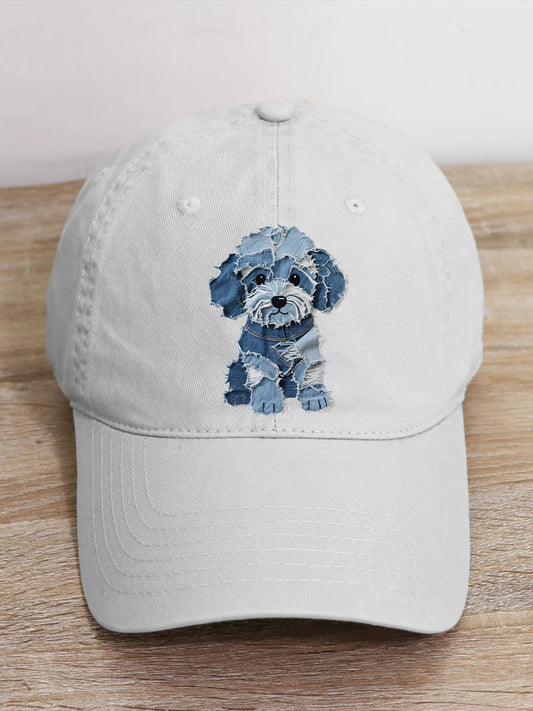 Unisex cão bonito padrão Patchwork Art Hat