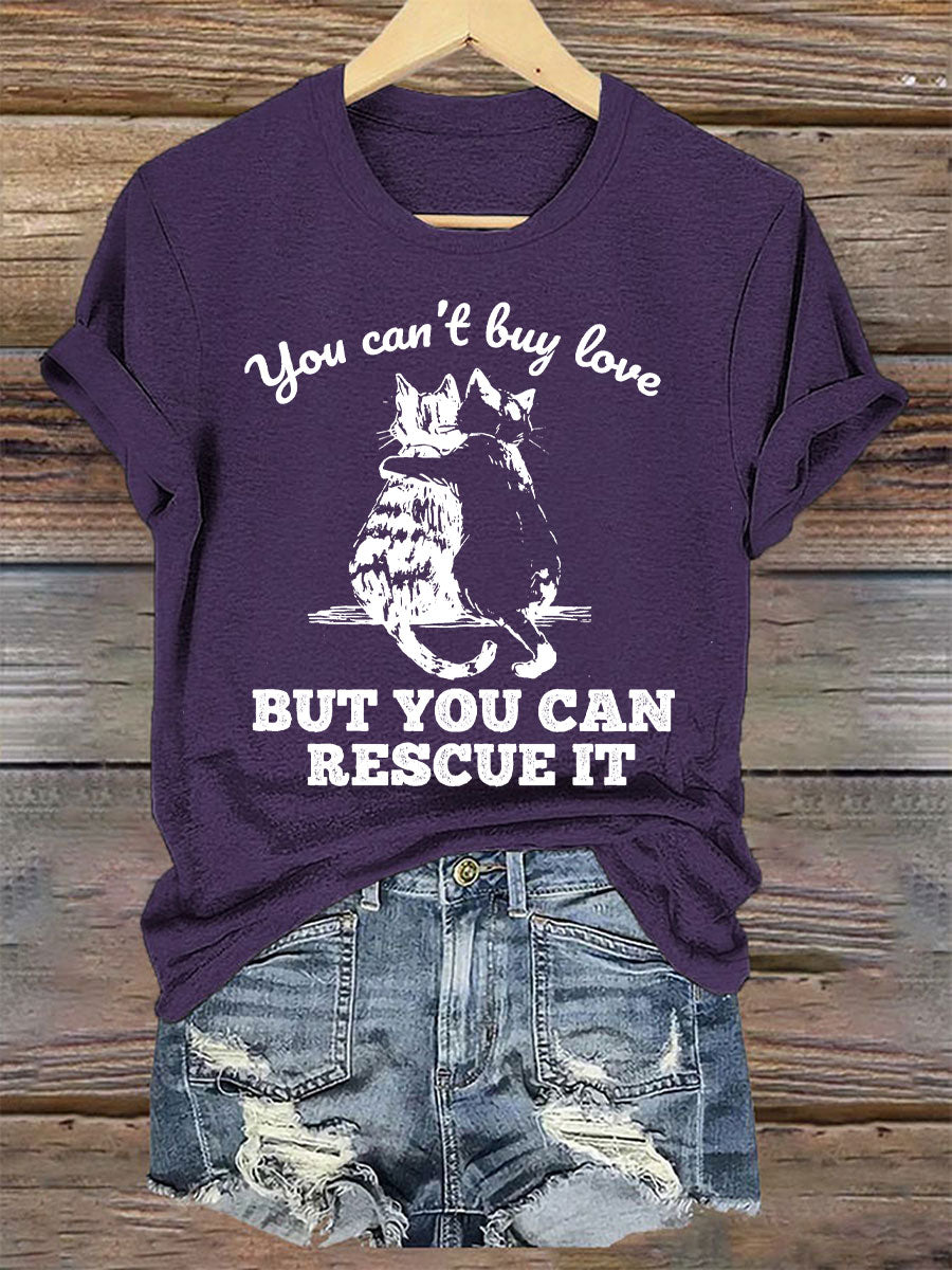 Mulheres você não pode comprar o amor, mas você pode resgatá-lo t-shirts