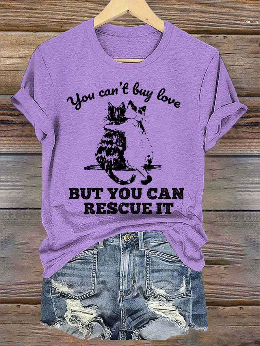 Mulheres você não pode comprar o amor, mas você pode resgatá-lo t-shirts