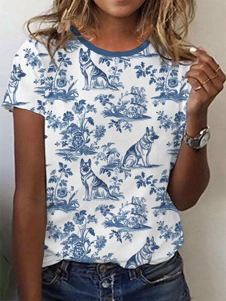 Camisetas de pastor alemão feminino