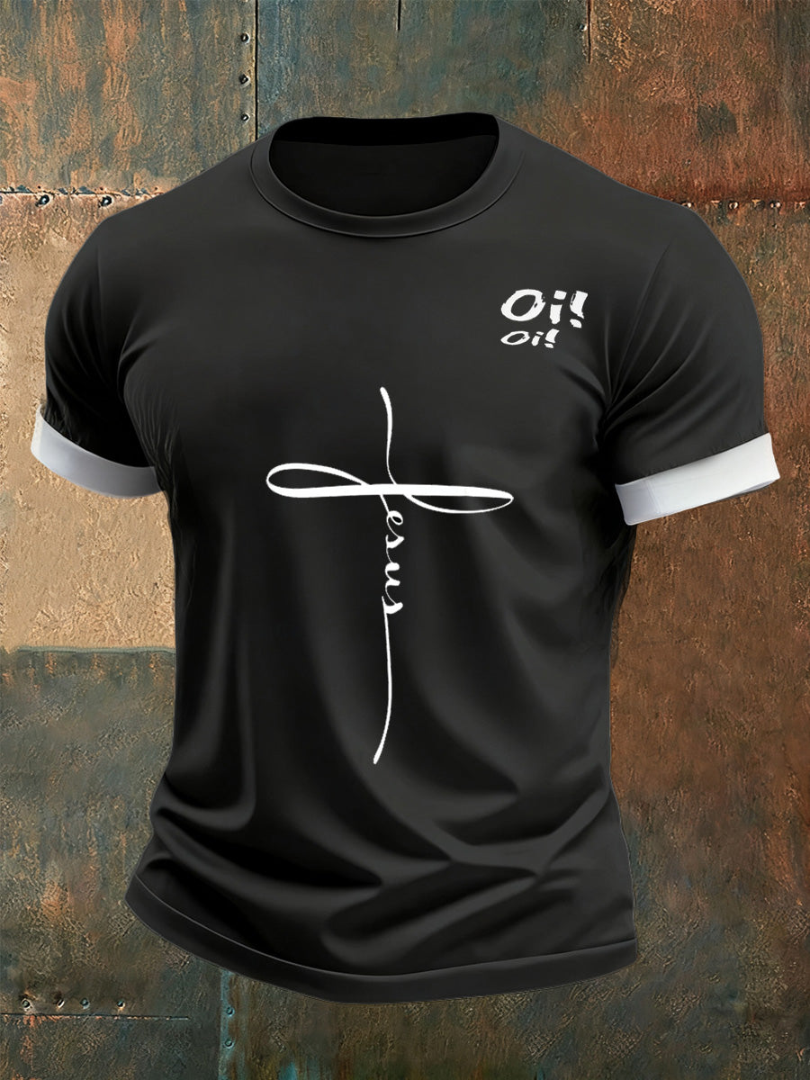 Camiseta Comemorativa Retro Brasil Casual Masculina