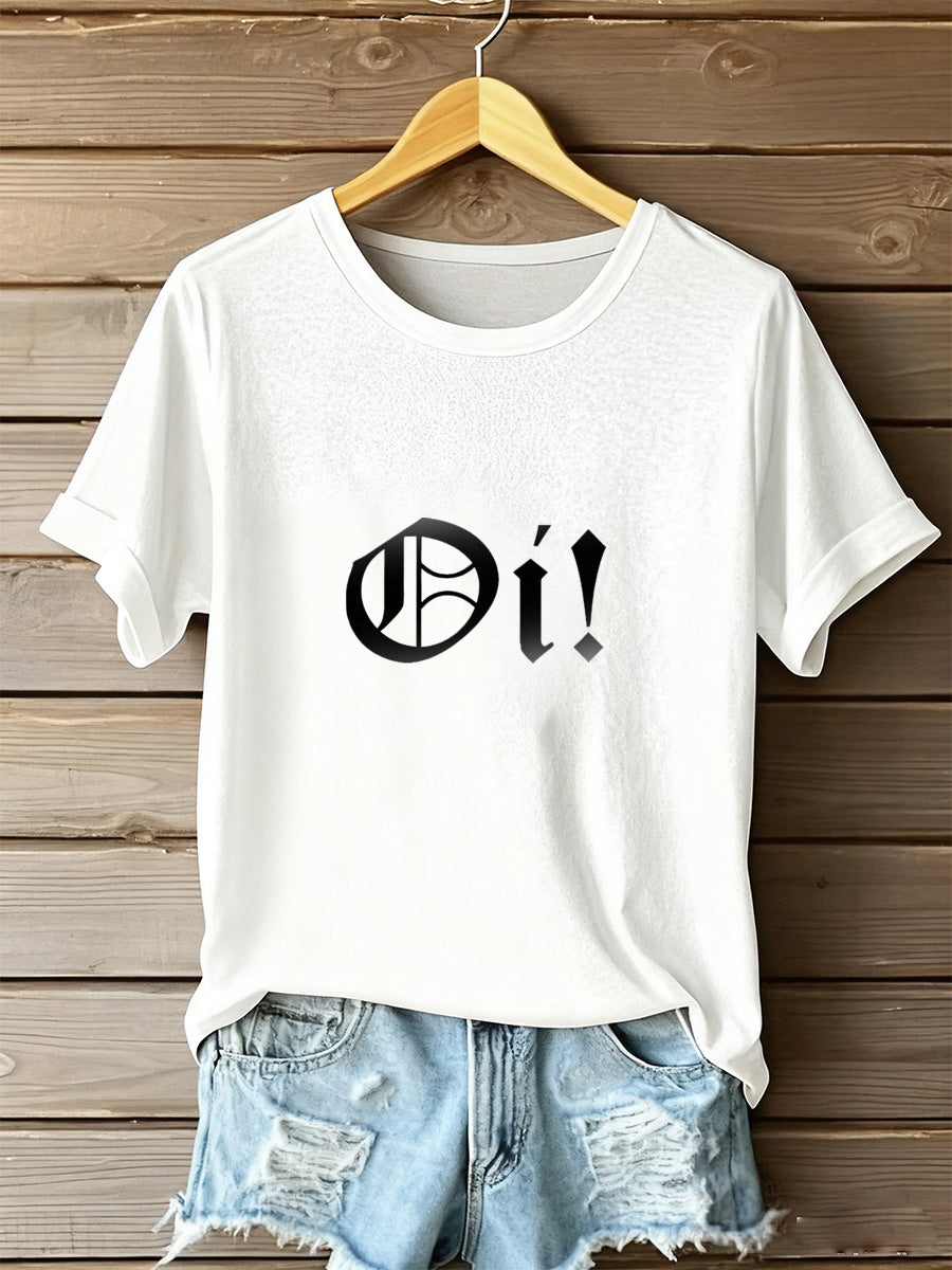 Camiseta Comemorativa Retro Brasil Casual Feminina