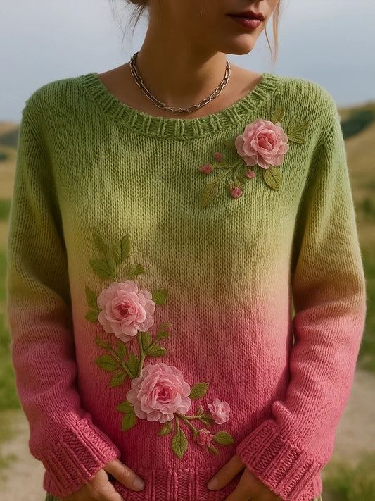 Moletom impressão Floral arte vintage do mulheres