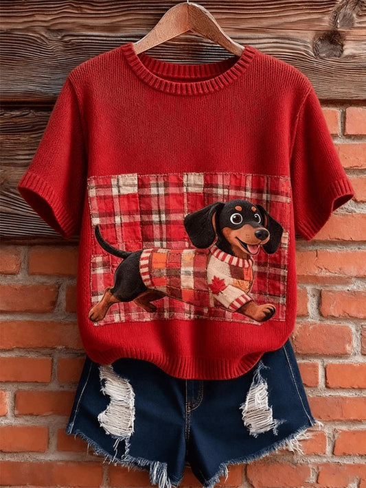 Camiseta de manga curta Cavalier King Charles Spaniel Feminina