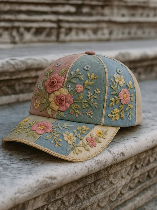 Unisex mama câncer consciência flores impressão chapéu