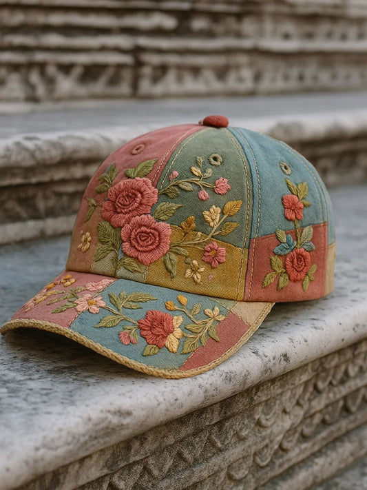 Unisex mama câncer flores impressão chapéu