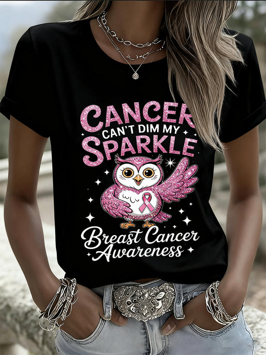 Câncer de mama feminino Art Print Casual Memorial T-Shirt
