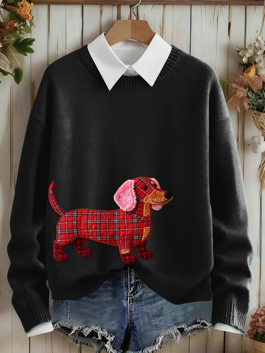 Camisola da arte do cão das mulheres