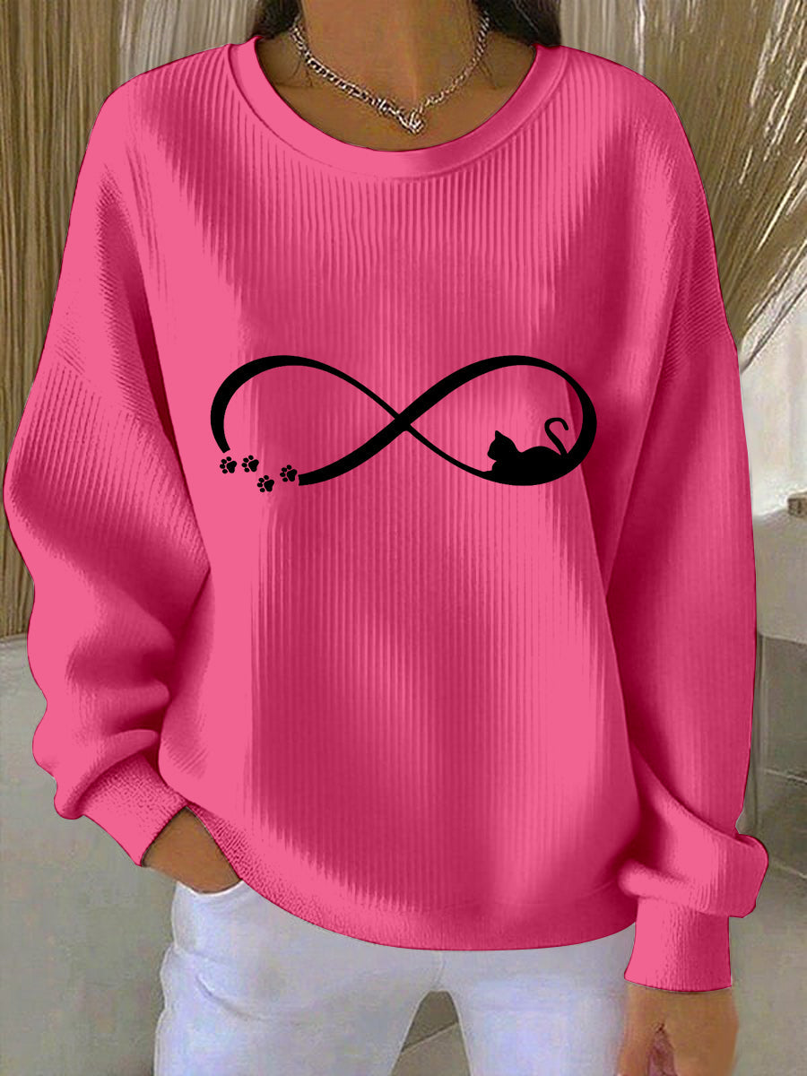 Camisola da impressão da arte do gato das mulheres