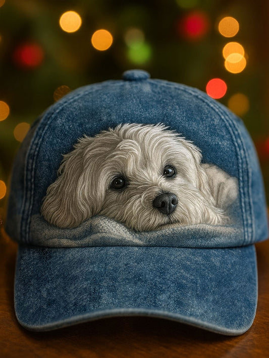 Cão unisex arte impressão chapéu