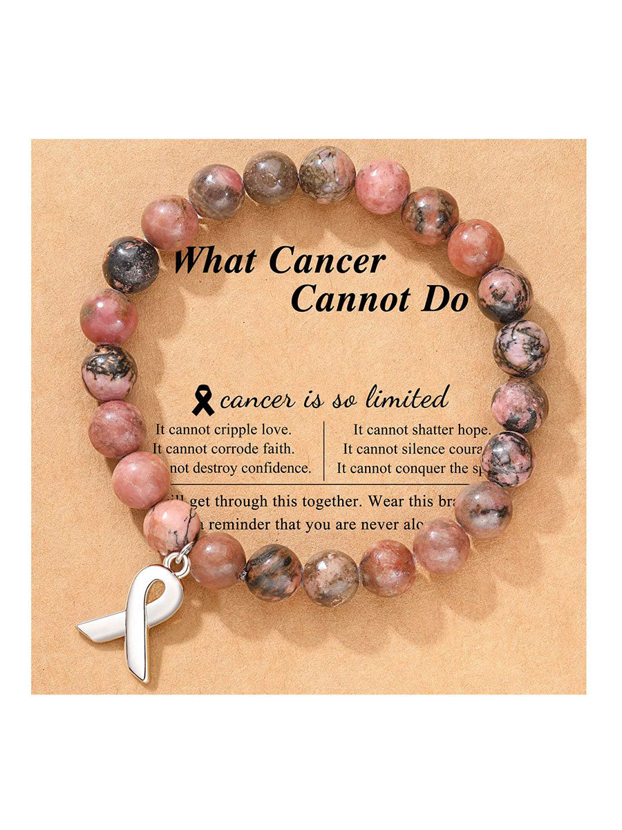 Pulseira rosa câncer de mama feminino