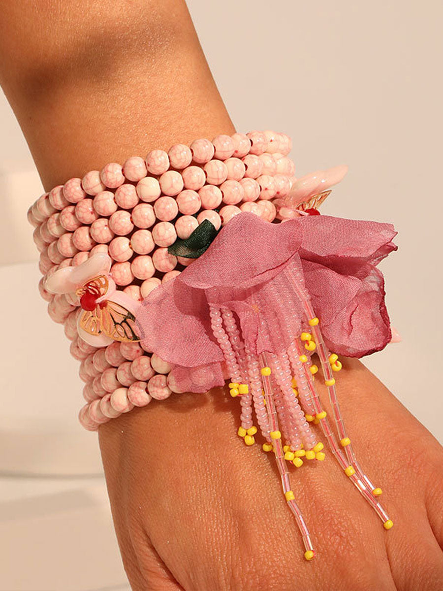 Pulseiras rosa câncer de mama feminino