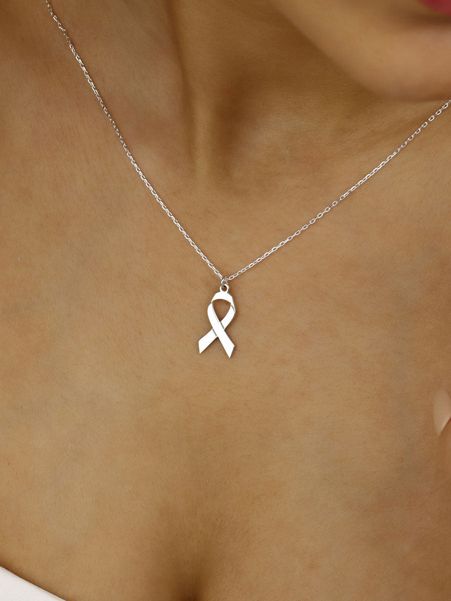 Colar feminino de câncer de mama