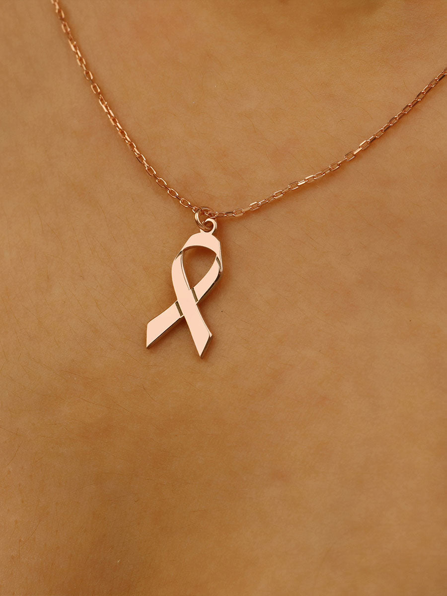 Colar feminino de câncer de mama