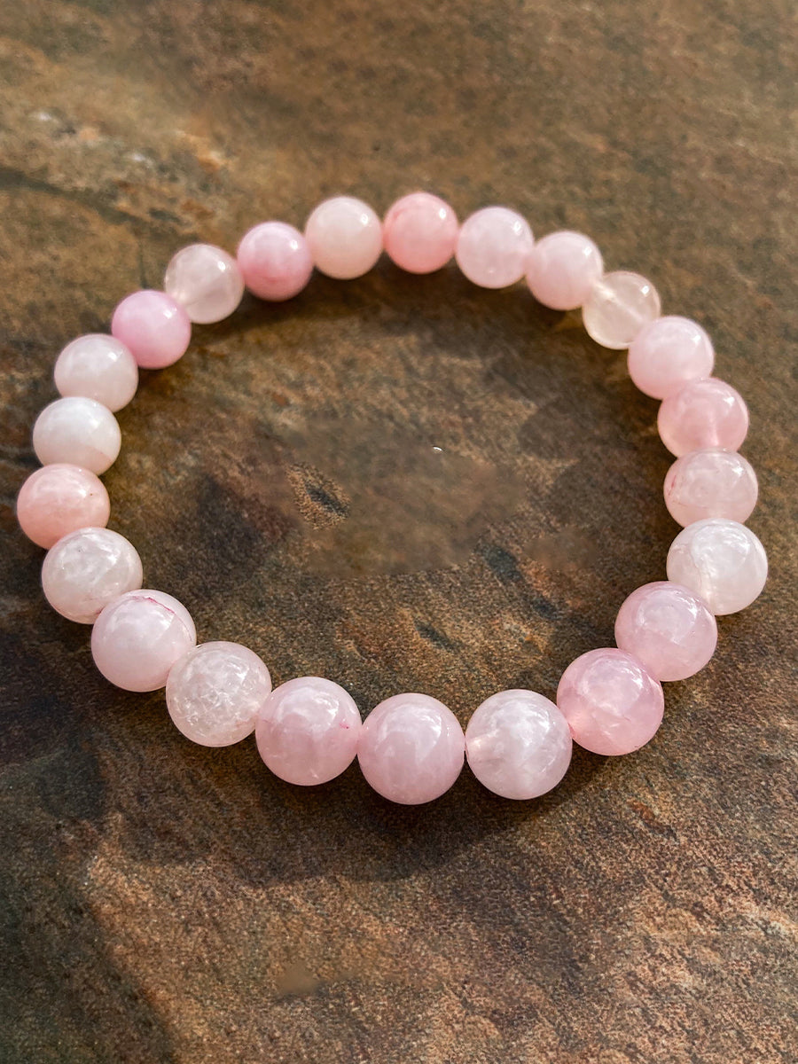 Consciência Câncer Mama Inspirado Pink Bead Pulseira