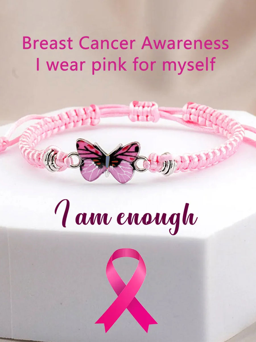 Pulseira feminina de câncer de mama