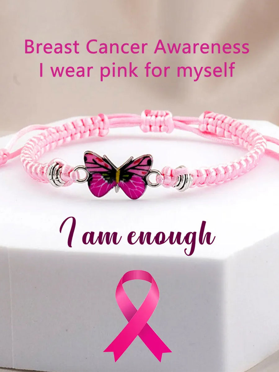Pulseira feminina de câncer de mama