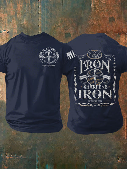 Men's Iron Sharpens Iron T-shirt de manga curta