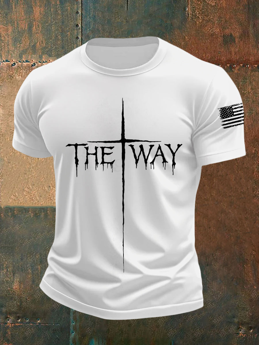 T-shirt de manga curta masculina The Way Cross