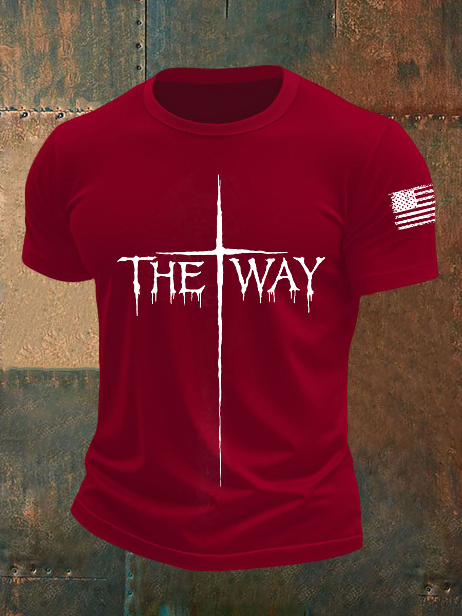 T-shirt de manga curta masculina The Way Cross