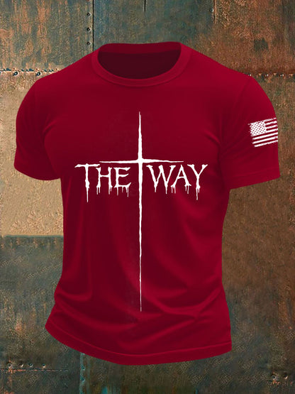 T-shirt de manga curta masculina The Way Cross