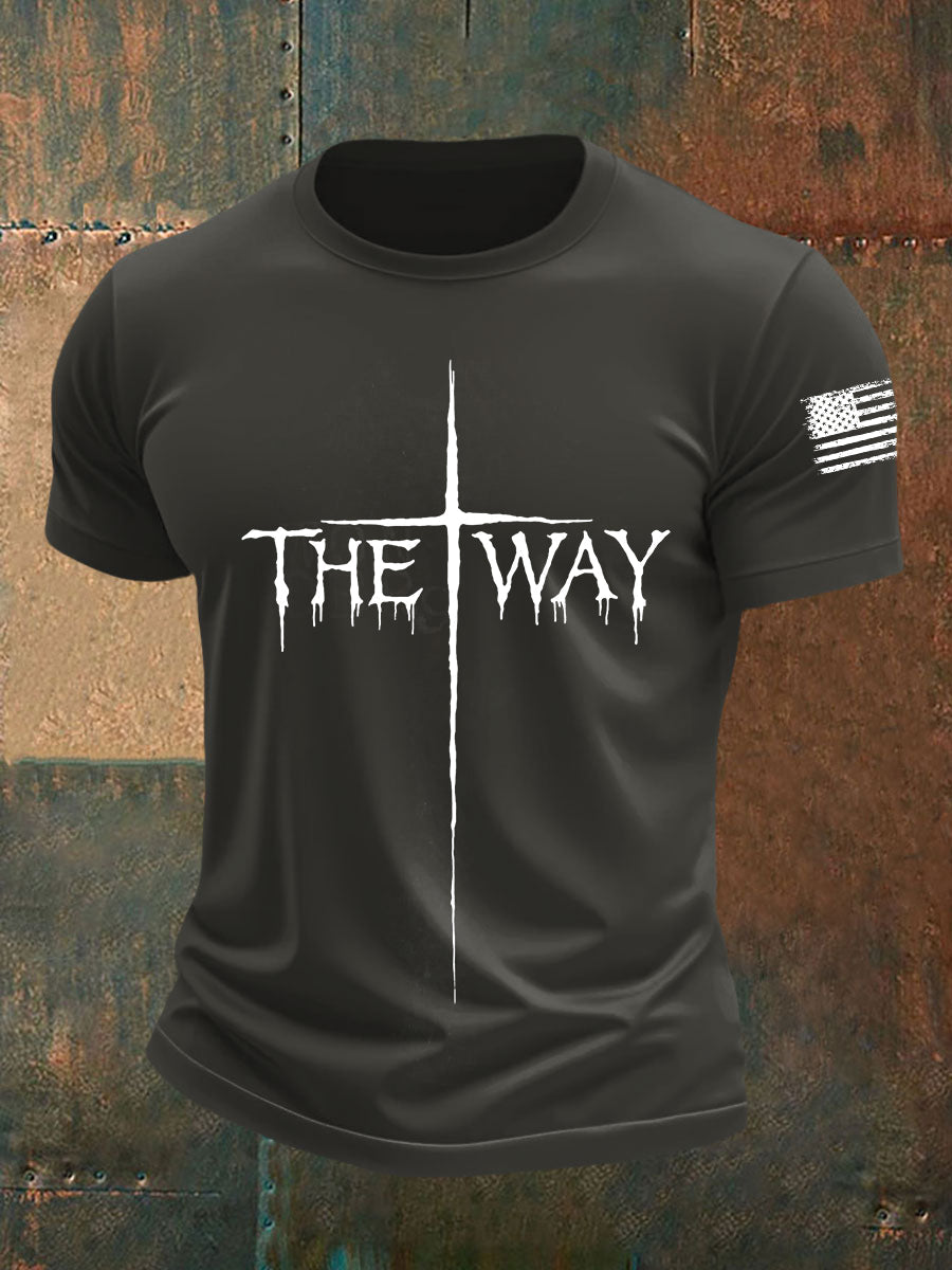 T-shirt de manga curta masculina The Way Cross