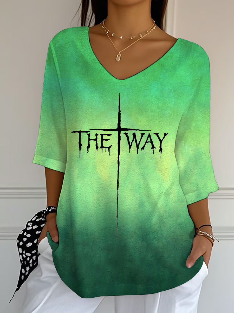 Camiseta de meia manga The Way Cross feminino