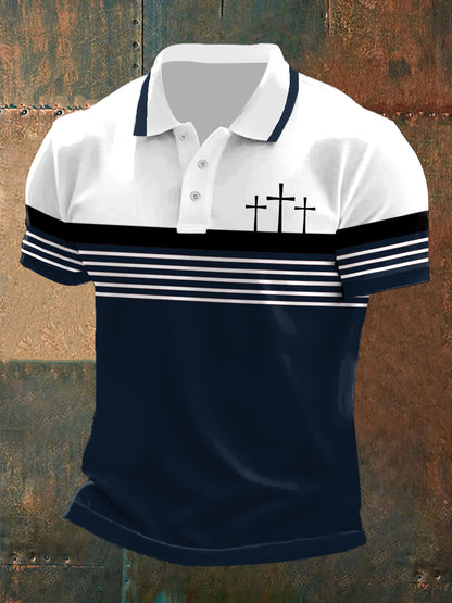Camisa polo masculina de manga curta