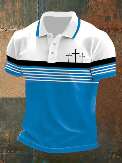 Camisa polo masculina de manga curta