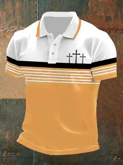 Camisa polo masculina de manga curta