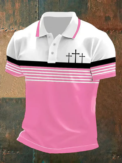 Camisa polo masculina de manga curta