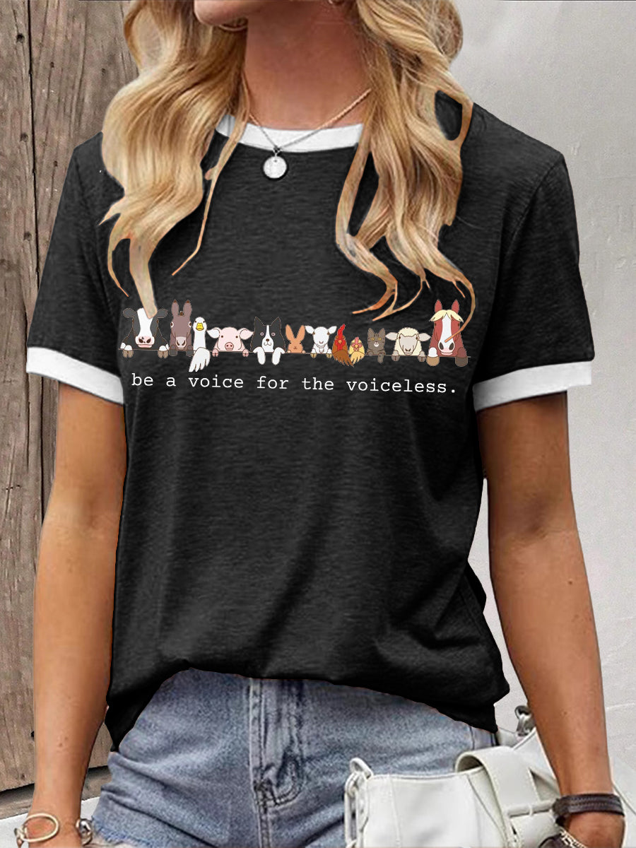 Amantes de animais feminino t-shirt