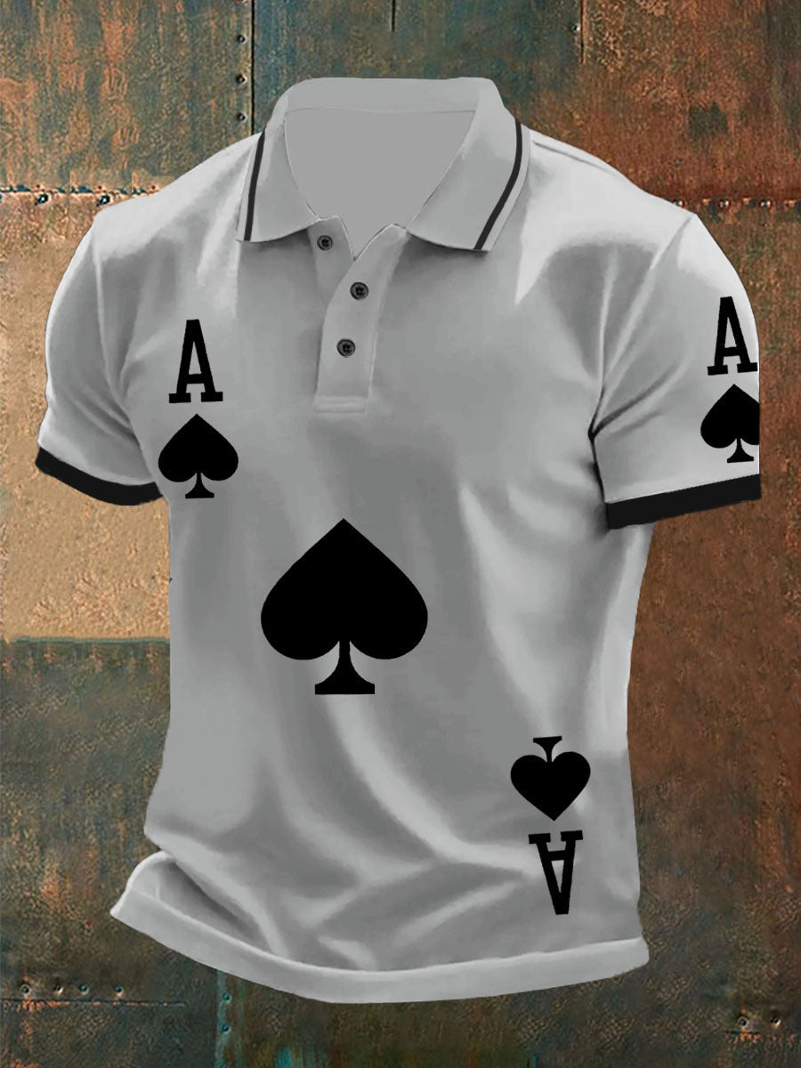 Texas Hold'em dos homens ás de espadas tops